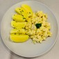 Květákový mozeček s vařeným bramborem
