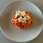 Špagety s rajčaty a mozzarellou